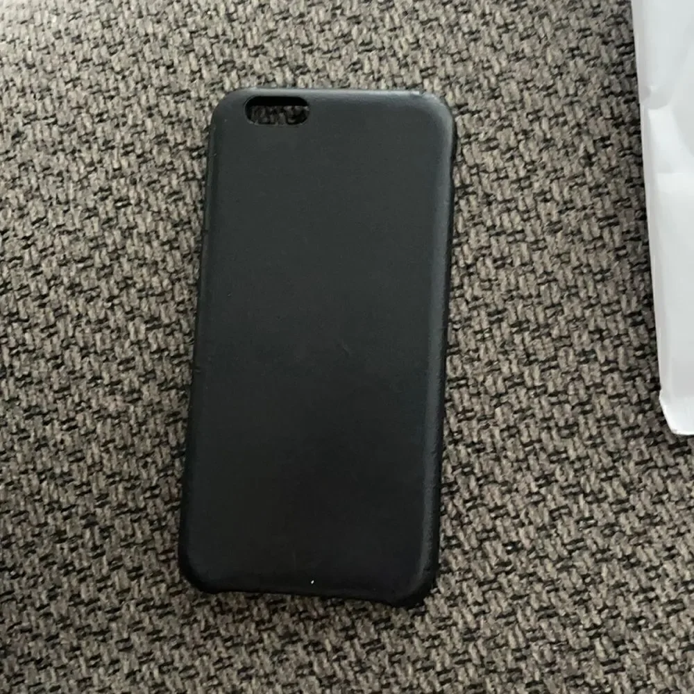 black apple leather iphone 6s phone case